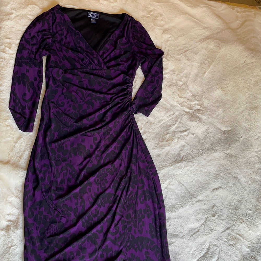 American living , dress, size 4. Black and purple
